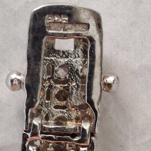 Sterling Silver and Cz 3-Row Tennis Bracelet - Picture 8 of 14